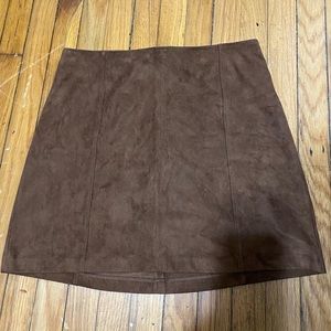 Abercombie Vegan Suede Skirt